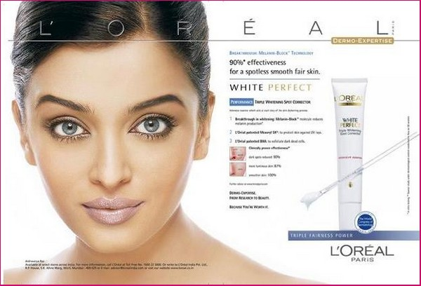 Aishwarya Rai stars in another L’Oreal White Perfect ad.